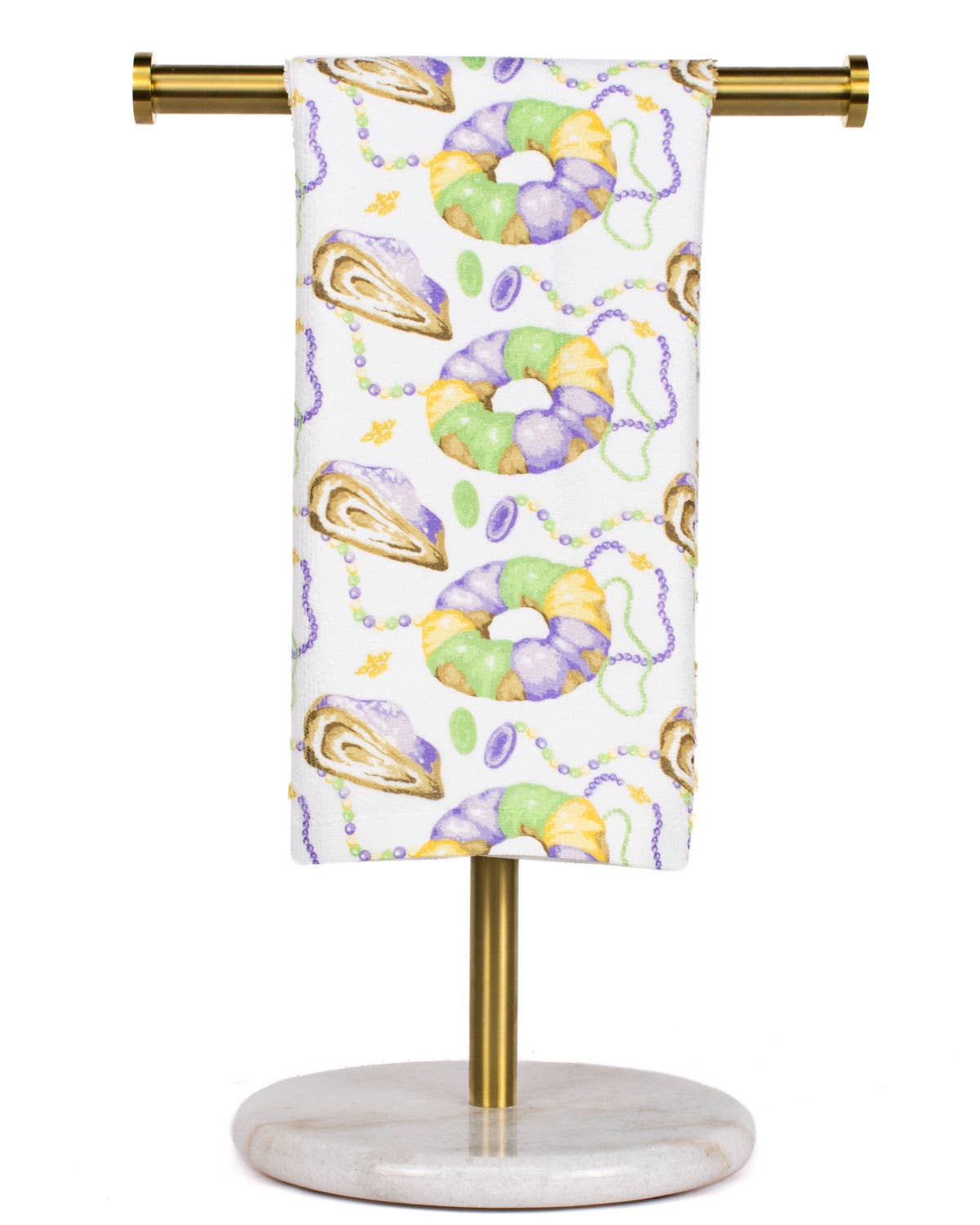 King Cake Love Kitchen Towel  15x25