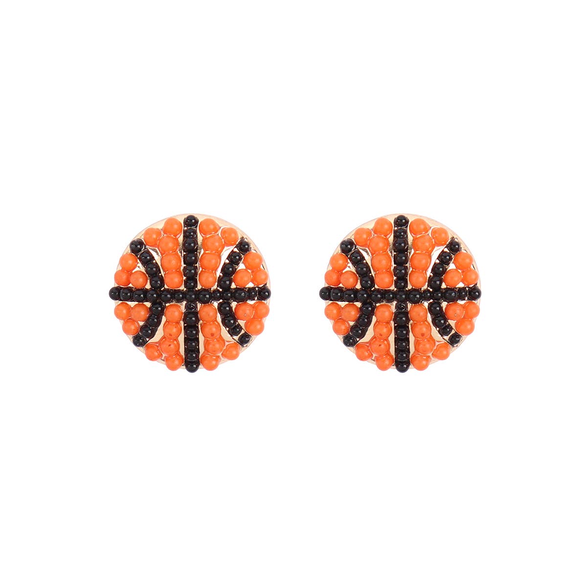 SPORTS SEED BEAD STUD EARRINGS