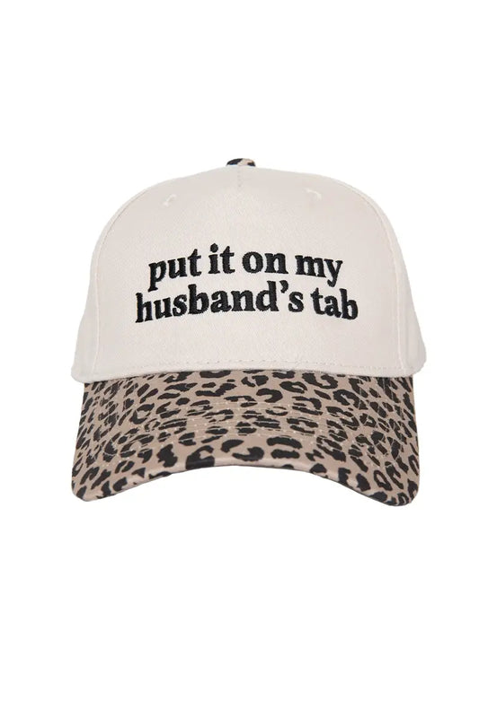 Put It On My Husband's Tab Two-Toned Vintage Hat