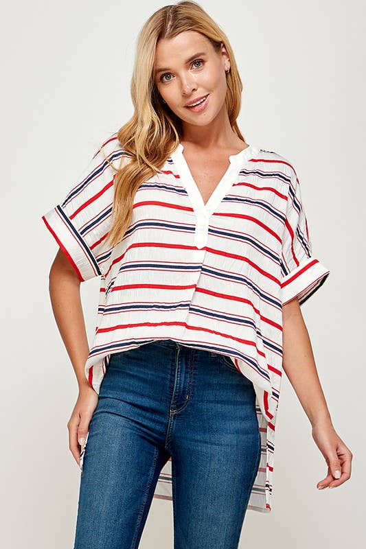 RED/WHITE /NAVY TUNIC