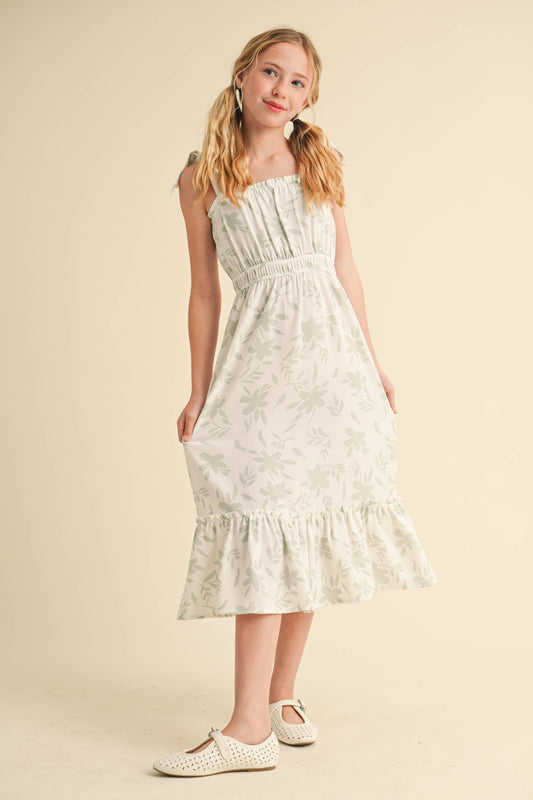 TWEEN GIRLS KIDS STRAPPY JULIETTE WAIST MIDI DRESS