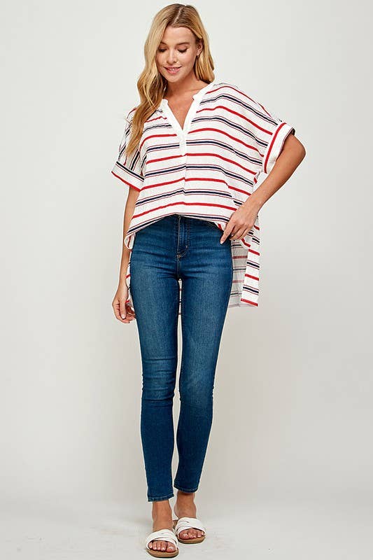 RED/WHITE /NAVY TUNIC