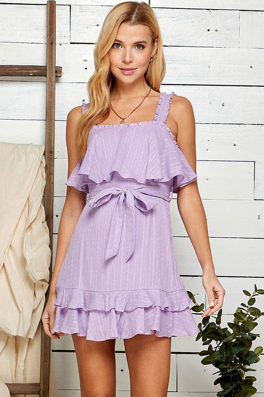 Lavender Ruffle Dress