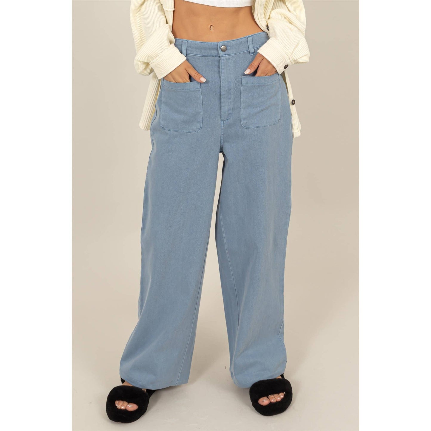 High-Waist Wide-Leg Pants