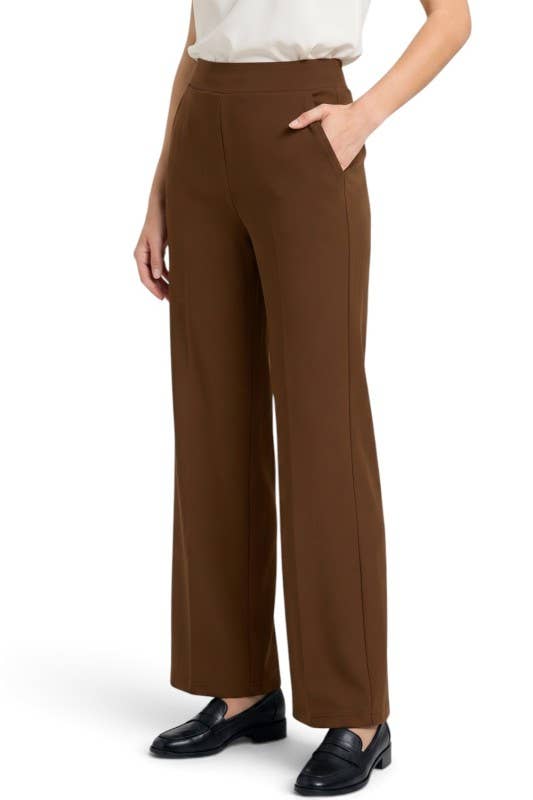 Yoga Fabric – Stretch Straight Leg Pants (multiple colors)