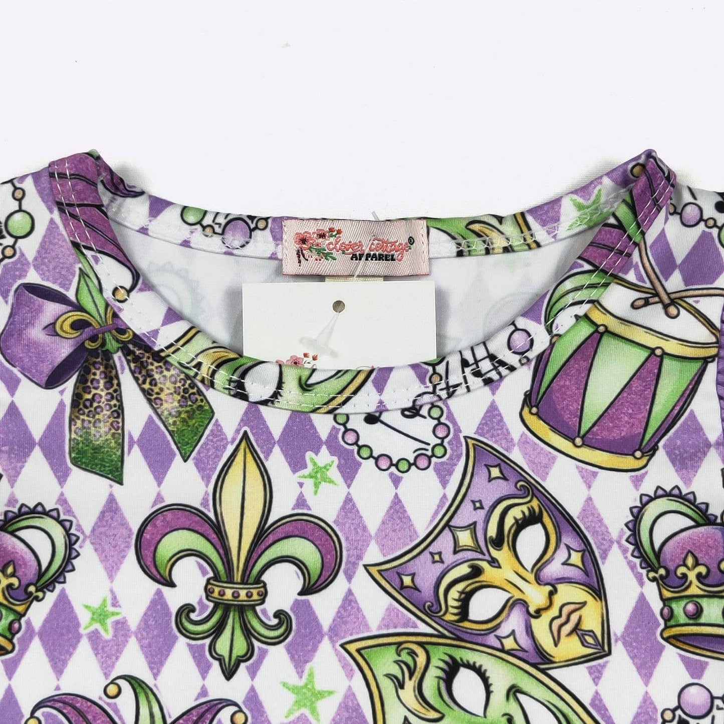 Mardi Masquerade Baby Romper