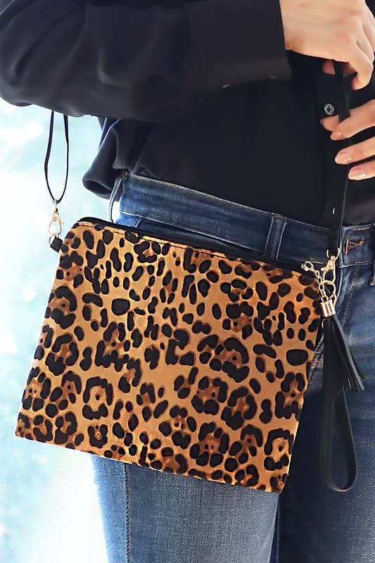 Animal Print Cross Body/Clutch Bag