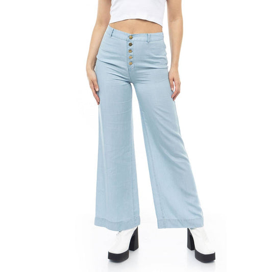 Tencel Wide-leg High Waisted Pants