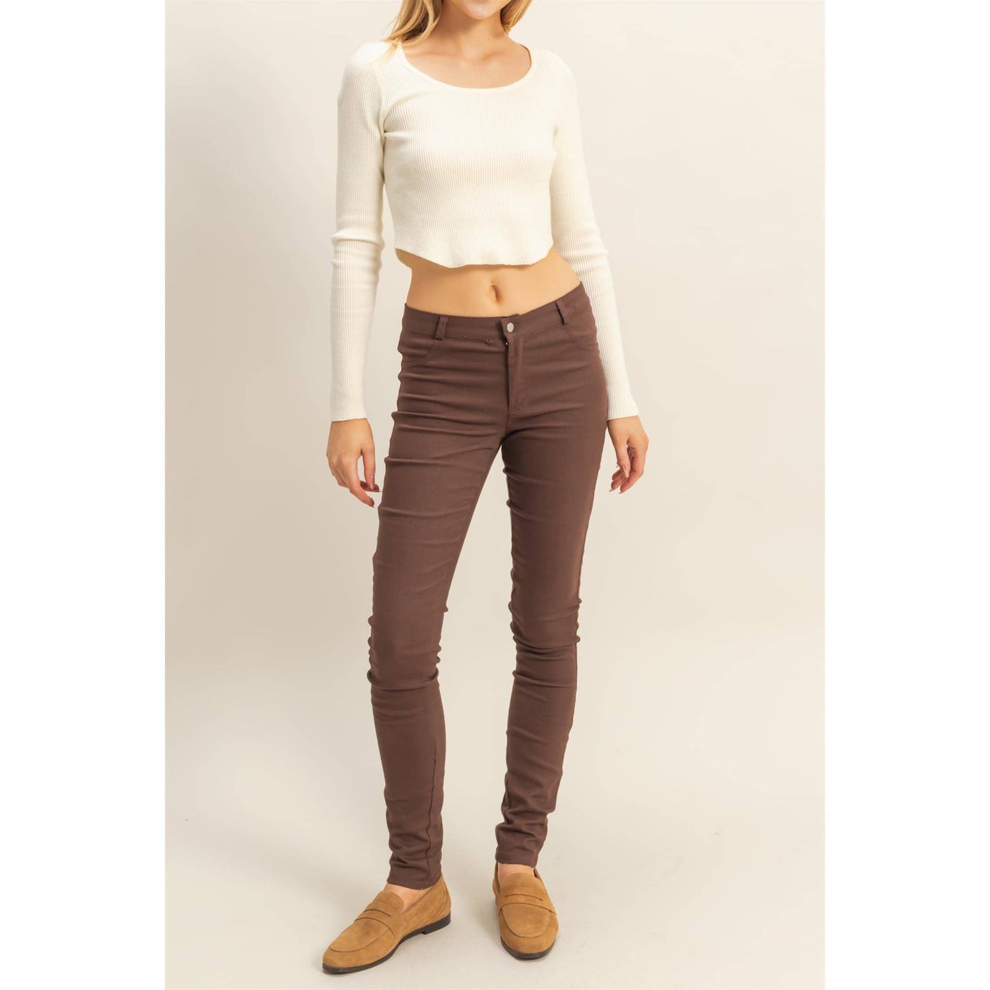 Low-Rise Skinny Pants
