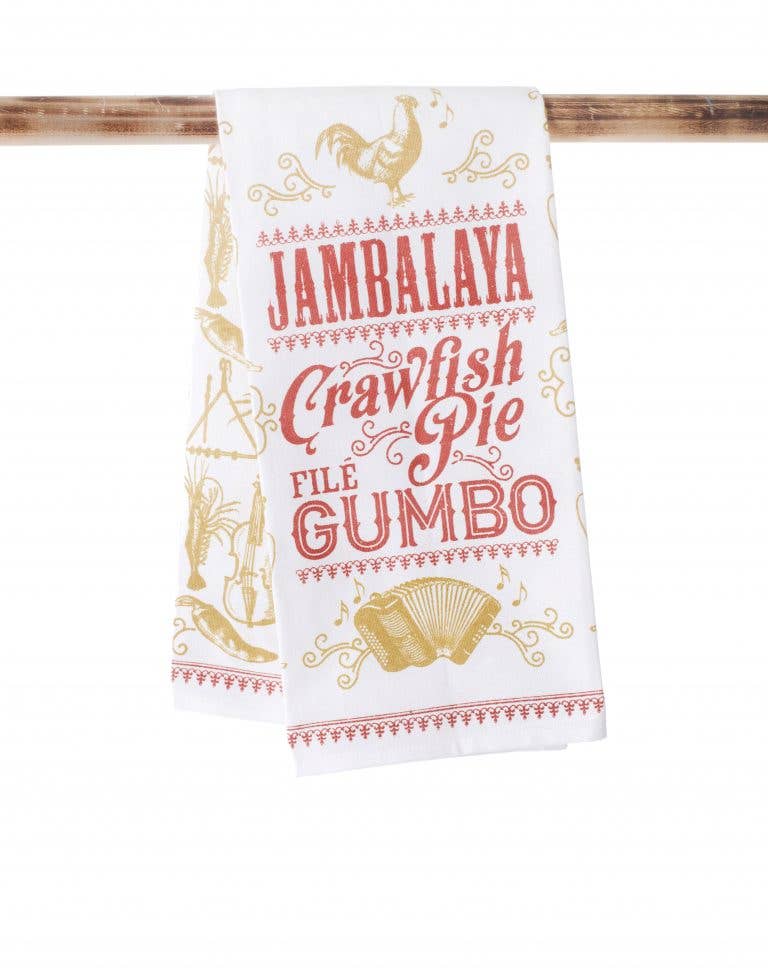 Kitchen Towel - Jambalaya Crawfish Pie