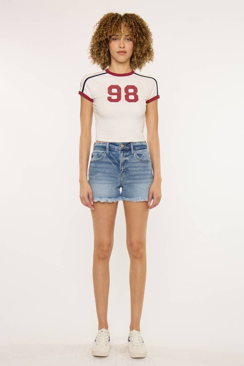 HIGH RISE MOM SHORT