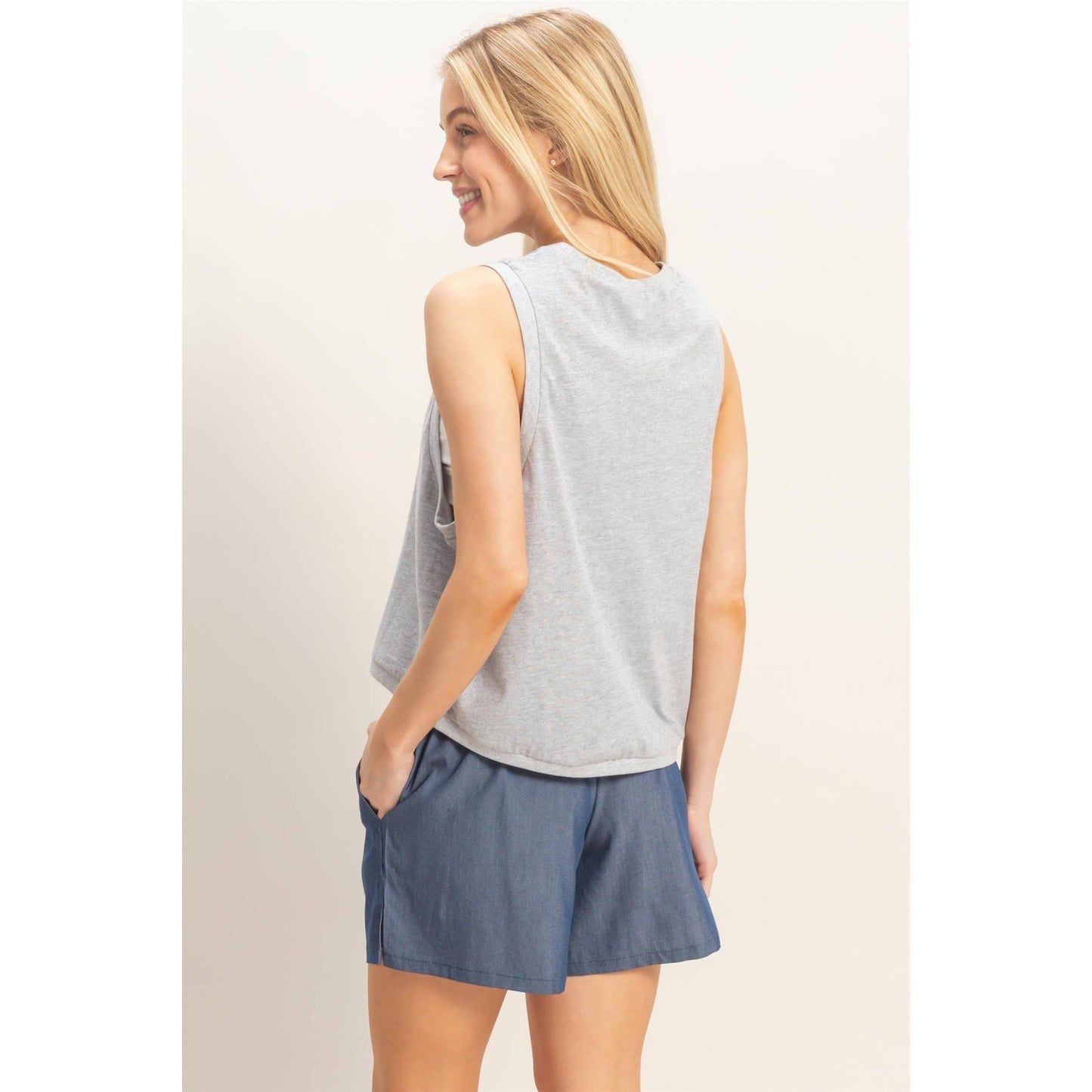 Sleeveless Tank With Crawfish Patch