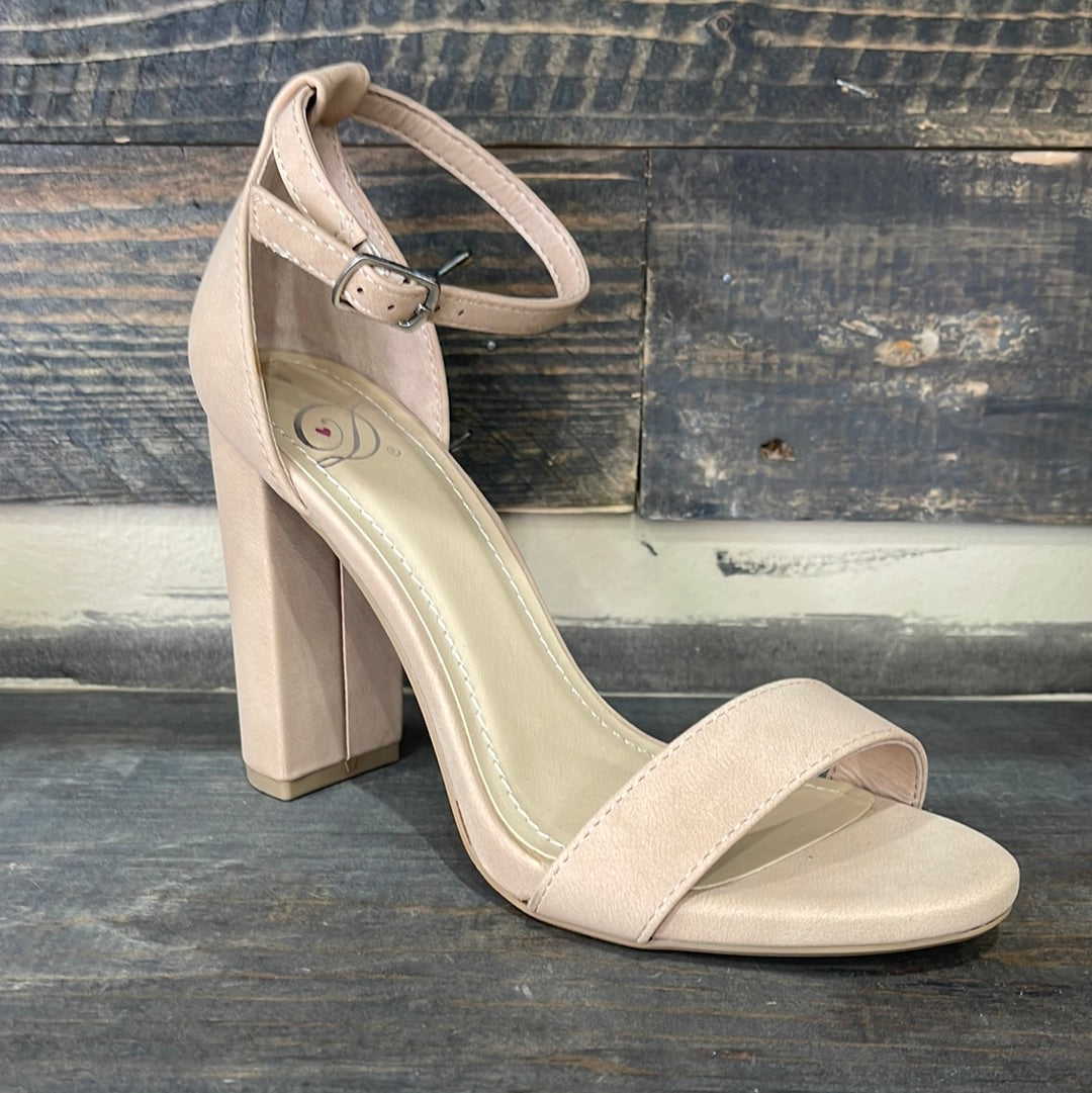 Nude Shiner Heels