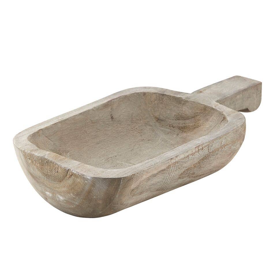 Paulownia Handle Tray - Grey