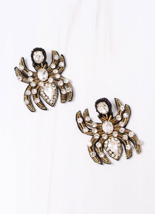 Aragog Embellished Spider Earrings