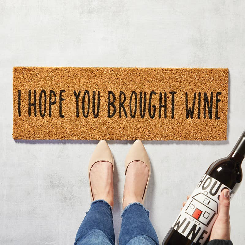 Door Mat - Brought Wine