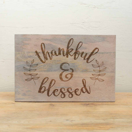 Thankful and Blessed Serving Board