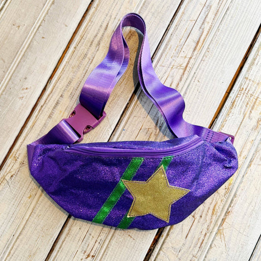 Mardi Gras Star Glitter Fanny