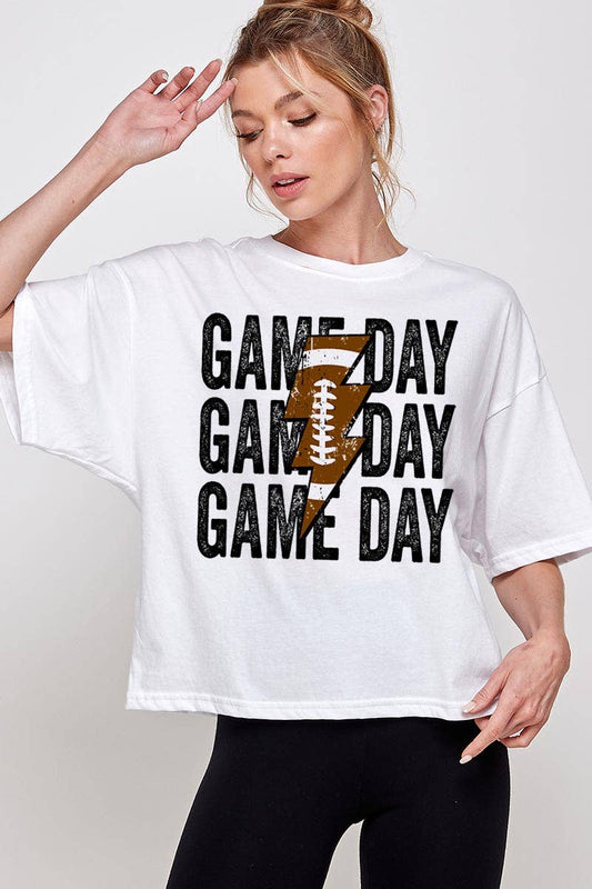 GAME DAY RELAXED CROP TOP