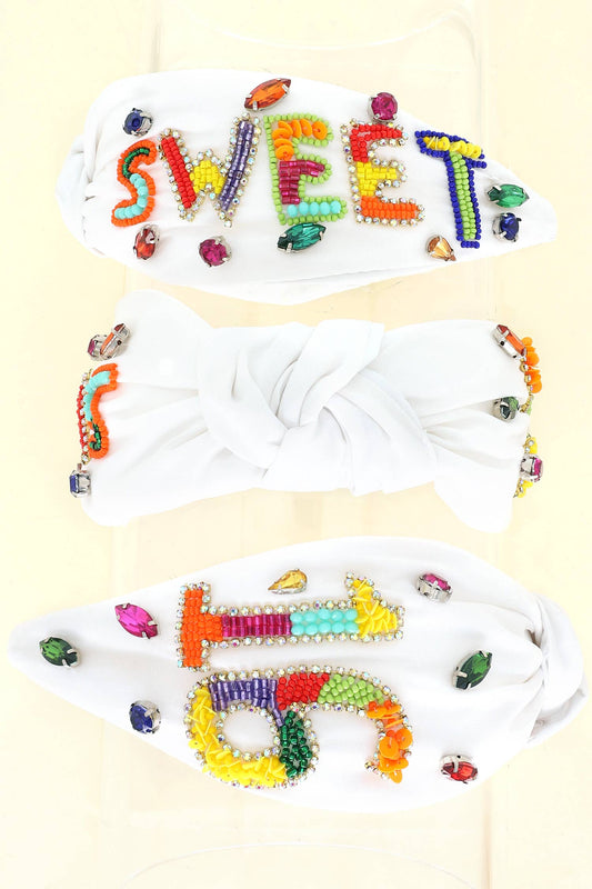 Sweet 16 Jeweled Knot Birthday Headband