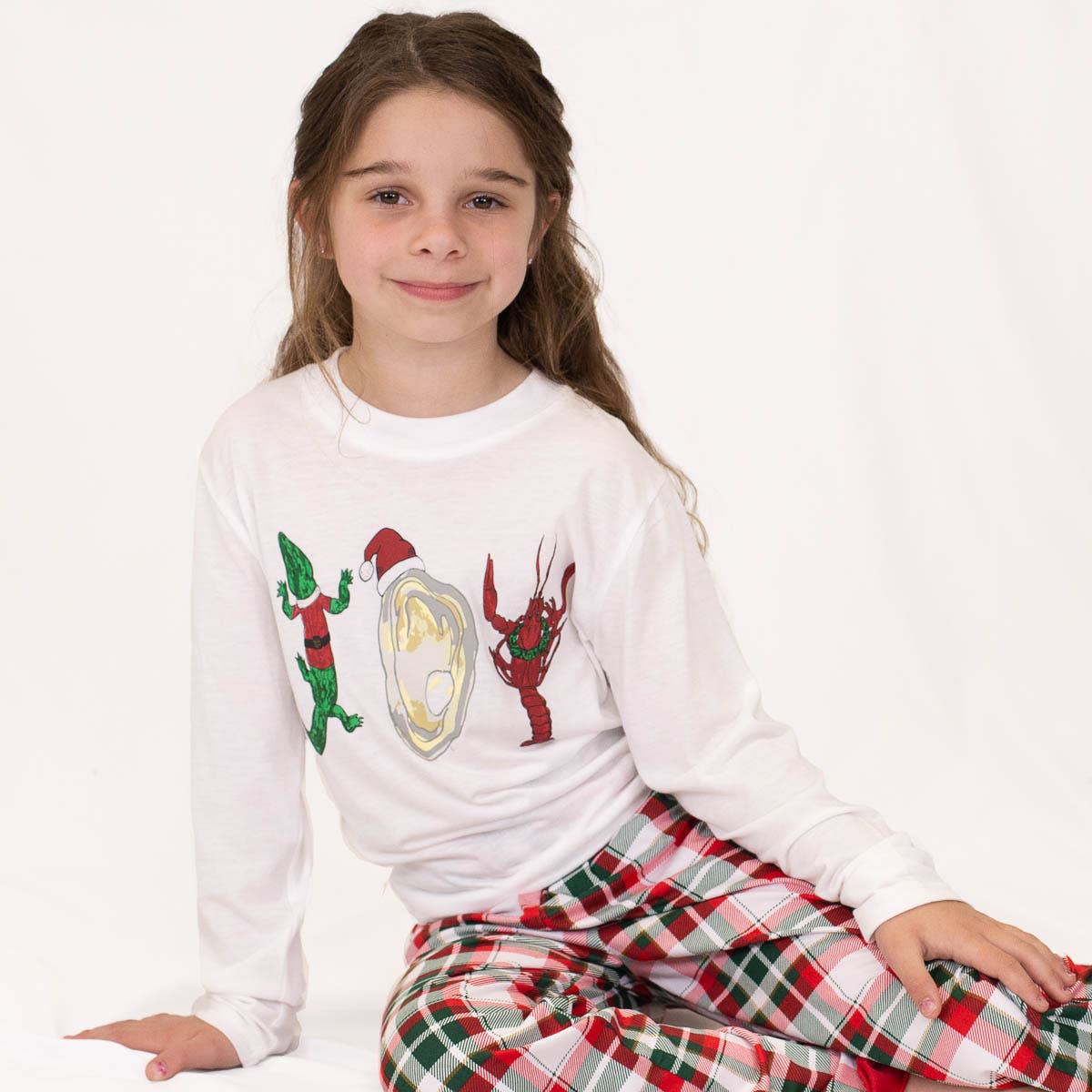 Youth Cajun Joy Christmas Long Slv. T-Shirt