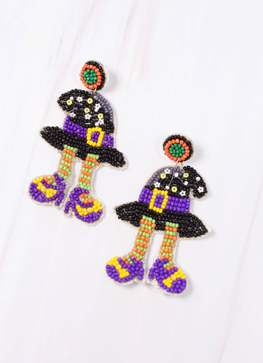 Witching Hour Beaded Earring