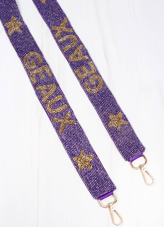 Geaux Beaded Crossbody Strap