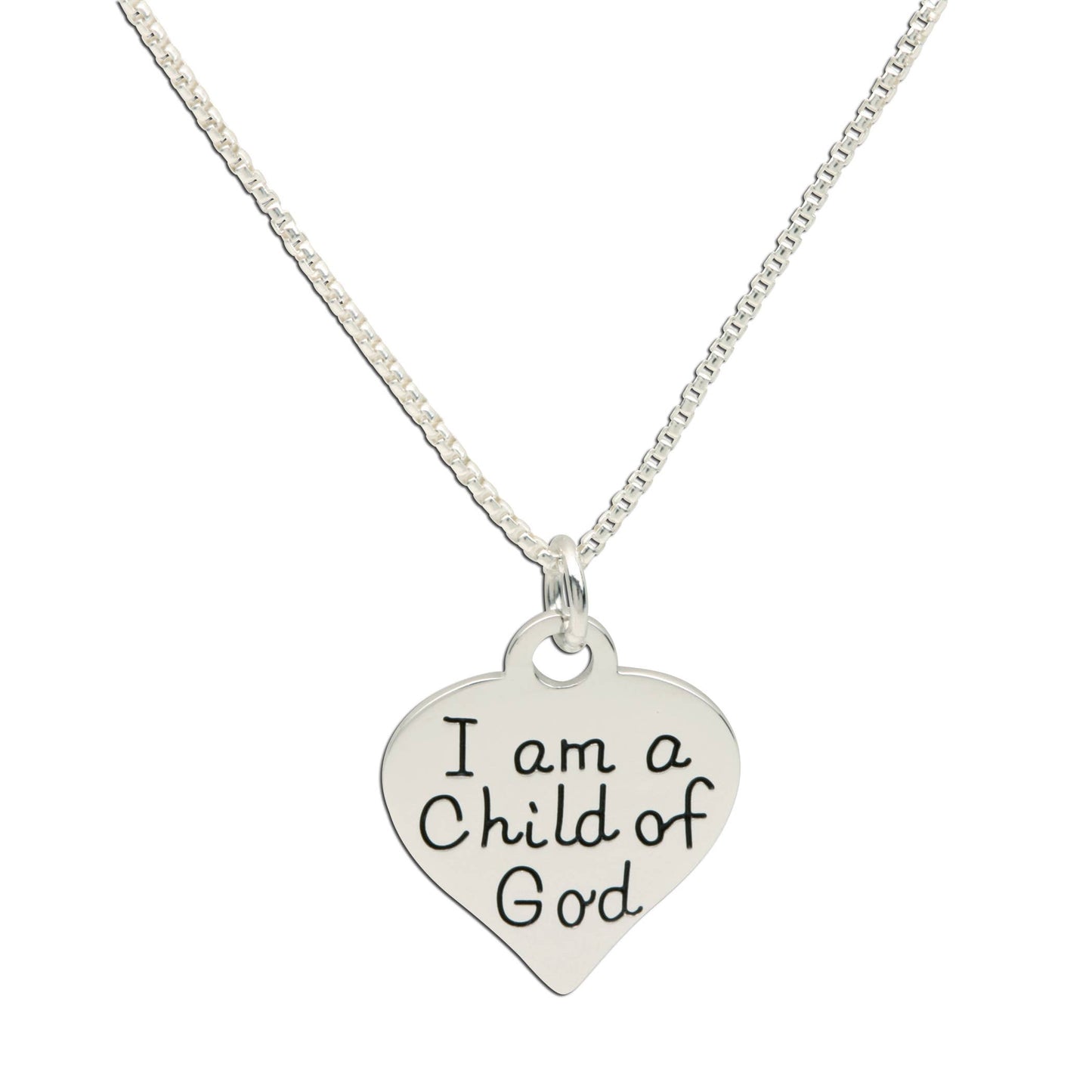 I am A Child of God Necklace With Heart for Kids