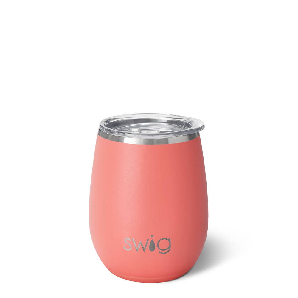 Coral Stemless Wine Cup (14oz)