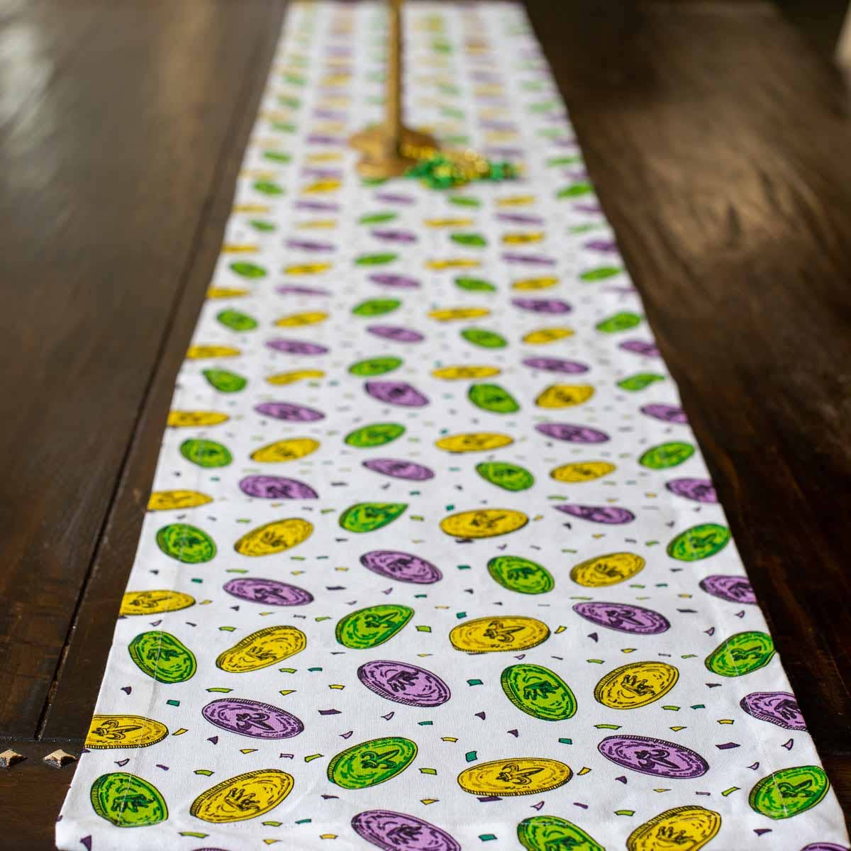 Mardi Gras Doubloons Runner 13x90