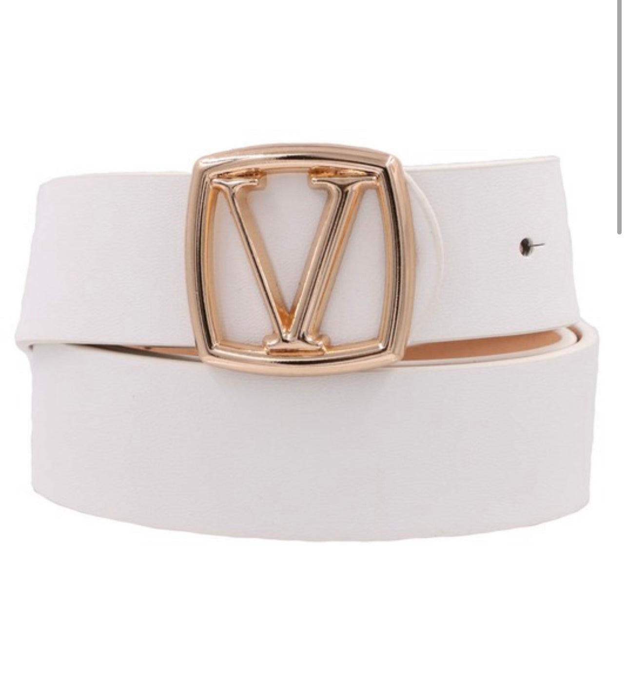 Metal V Buckle Belt