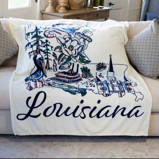 Louisiana Throw Blanket