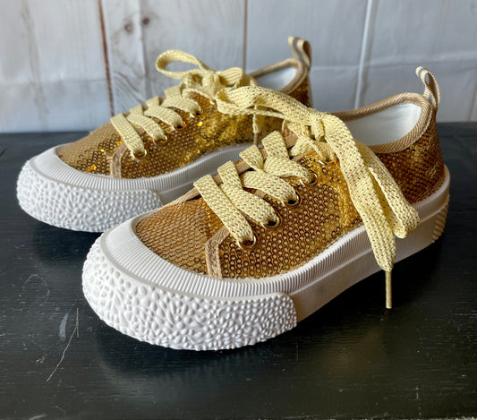 Comfy Gold Sequins Sneaker