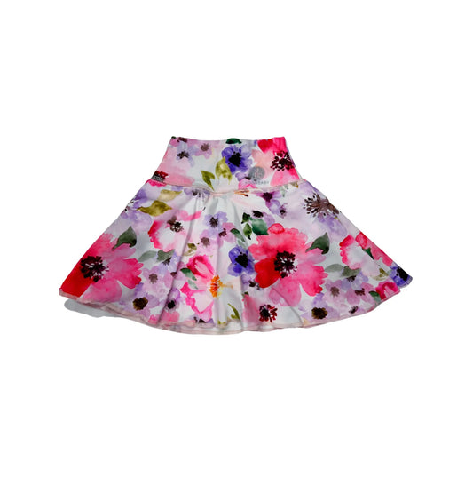 YB Pink Splash Tennis Skirt